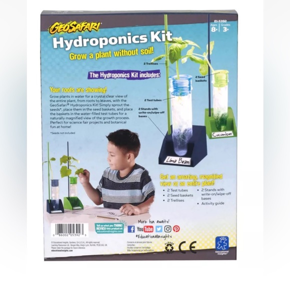 Geosafari Hydroponics Kit Kids Set Stem NWT - Picture 3 of 3